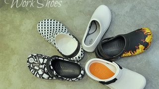 クロックスビストロ業務用ワークシューズは穴なしcrocs!