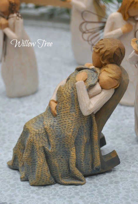 ウィローツリー彫像 キルト; Quilt The Tree Willow おやすみ 高さ13cm 【上品】 おやすみ