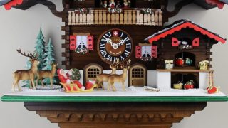 鳩時計スイス製【Loetscher】レッチャー社オシャレな新築祝いプレゼント